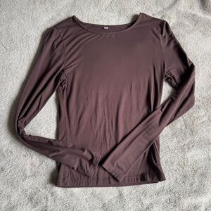 Long Sleeve Brown Top - Amazon Basics